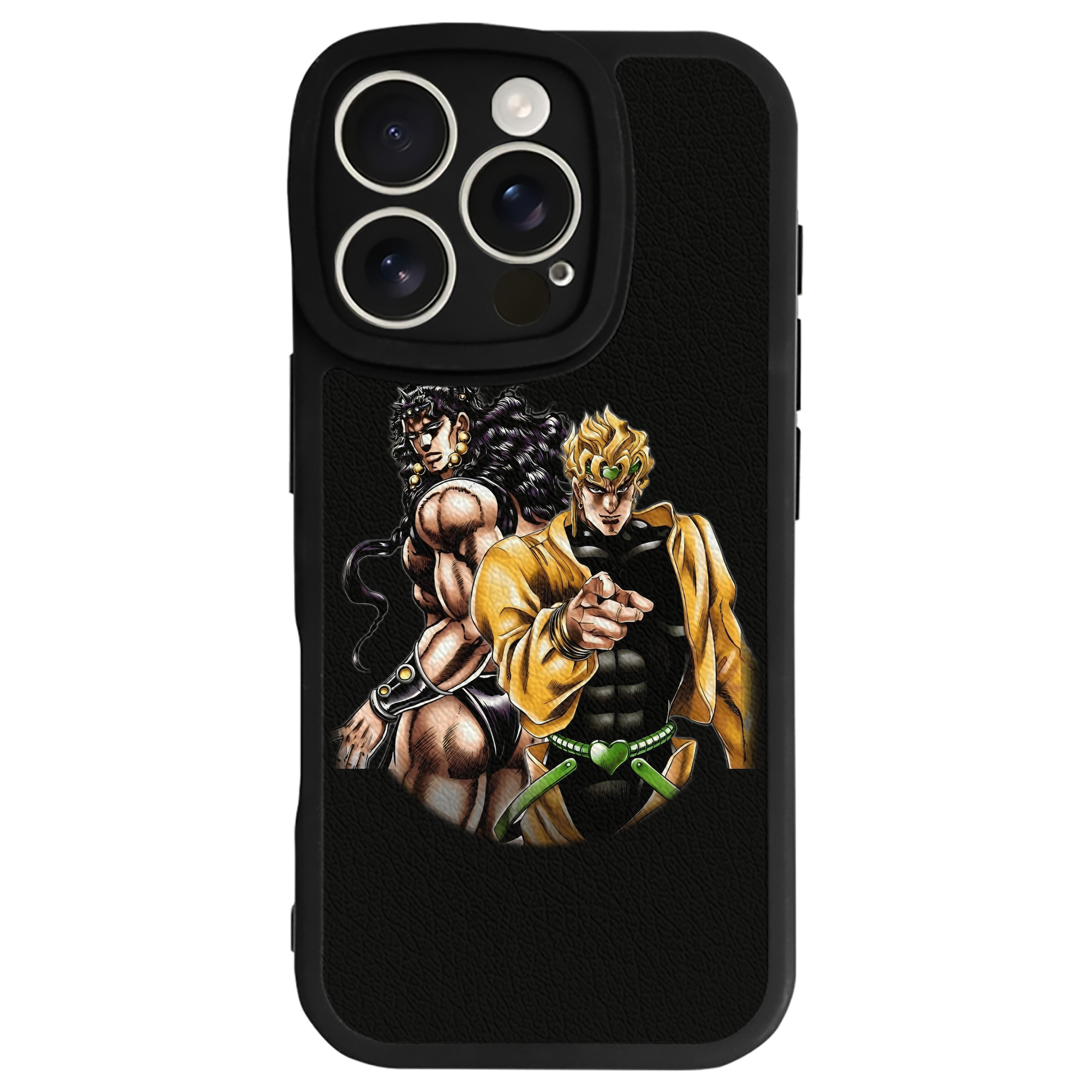 （画像用） ジョジョの奇妙な冒険 ディオ?ブランドー JoJo's Bizarre Adventure Dio Brando 【iPhone 16シリーズ対応】シリコンスマホケース（レザー調） 材質：シリコン